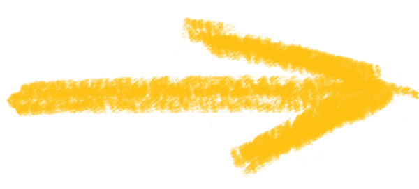 A yellow arrow pointing right with a chalk- or paint-like texture A yellow arrow pointing right with a chalk- or paint-like texture