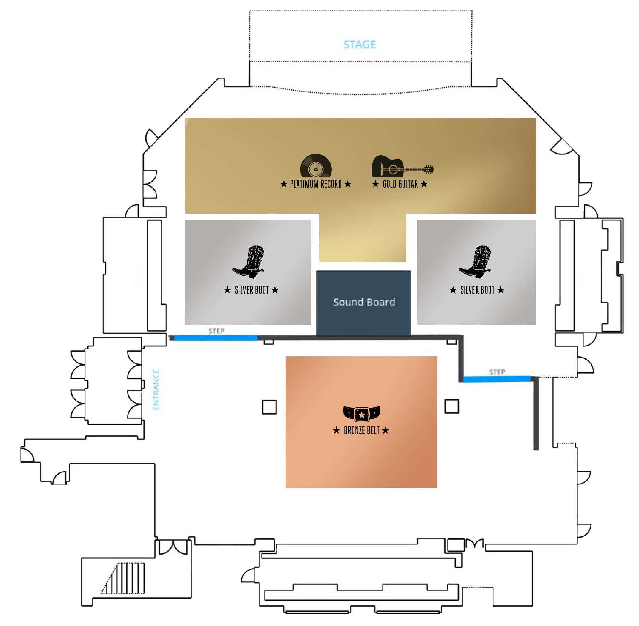 ACE Texas Concert 2026 Floorplan