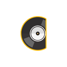 Platinum record album seating icon